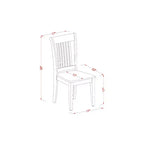 Set da Cucina Antico - Tavolo da Pranzo e Sedie 3 Pezzi - Mobili per Sala da Pranzo per Piccoli Spazi