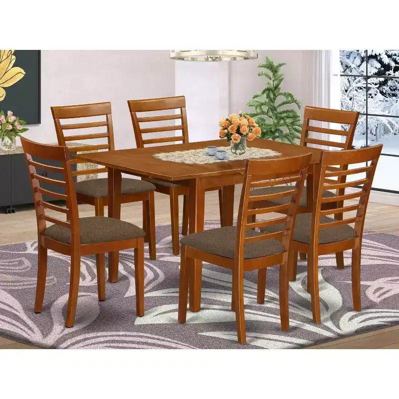 Set da pranzo - Tavolo da cucina piccolo con 4 sedie - Set da pranzo stile cottage