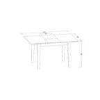 Set da pranzo - Tavolo da cucina piccolo con 4 sedie - Set da pranzo stile cottage