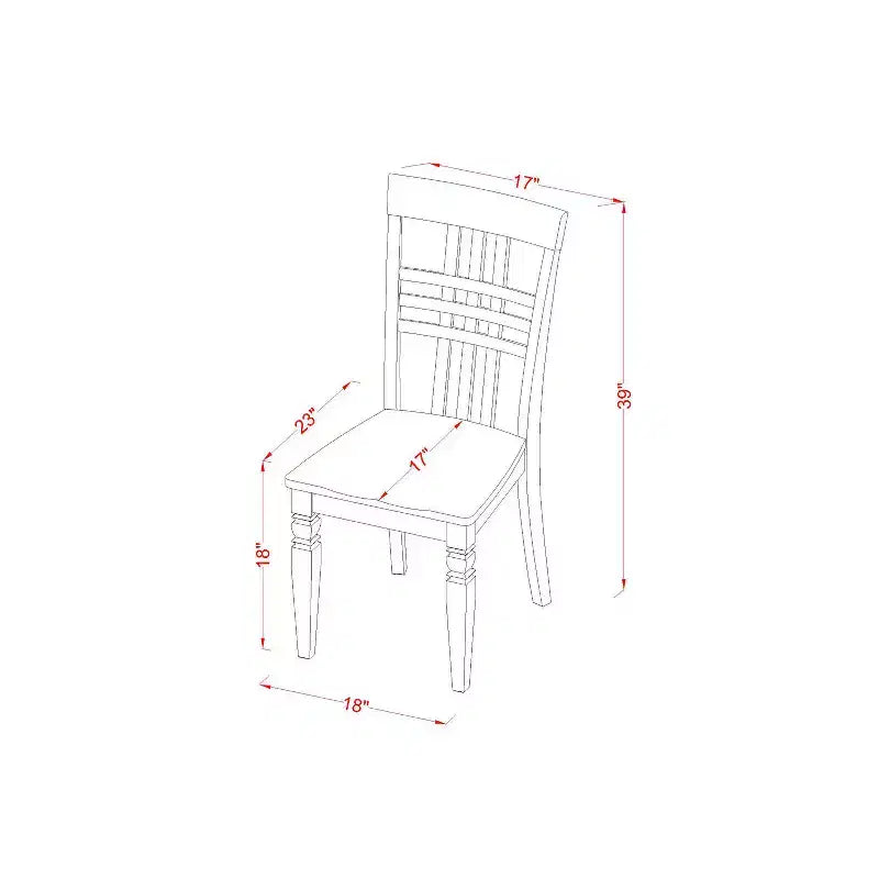 Set da pranzo in stile toscano - Tavolo e sedie - Tavolo da cucina piccolo - Set pranzo in legno massiccio
