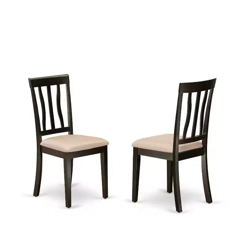 Set da Tavolo da Pranzo - Tavolo da Cucina da 54 Pollici con 8 Sedie - Finitura Cappuccino - Design Moderno