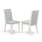 Tavolo da pranzo HomeStock 5 pezzi con piano in legno massello finitura rovere naturale e 4 sedie Parson