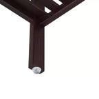 Scaffale a 4 ripiani in bambù, mobile portaoggetti alto 98 cm, ingombro salvaspazio 33x33 cm, 4 ripiani regolabili, per bagno, cucina, balcone