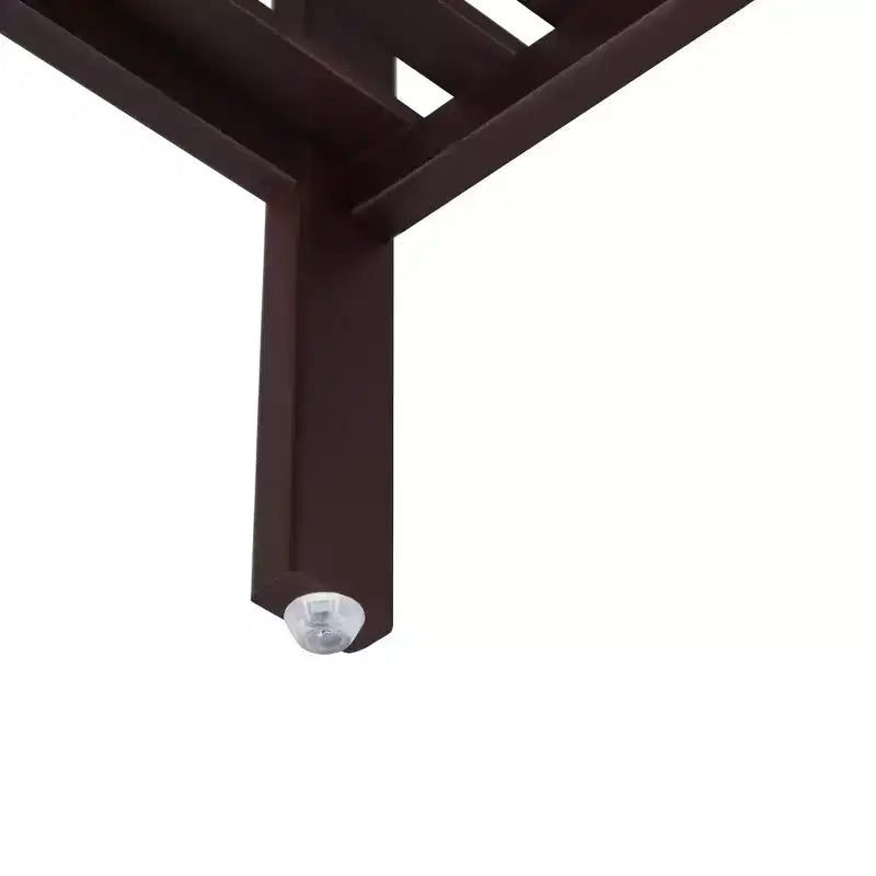 Scaffale a 4 ripiani in bambù, mobile portaoggetti alto 98 cm, ingombro salvaspazio 33x33 cm, 4 ripiani regolabili, per bagno, cucina, balcone