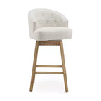 GDFStudio Combes Sgabelli da bar girevoli imbottiti da 84 cm (set da 2)