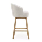 GDFStudio Combes Sgabelli da bar girevoli imbottiti da 84 cm (set da 2)