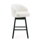 GDFStudio Combes Sgabelli da bar girevoli imbottiti da 84 cm (set da 2)