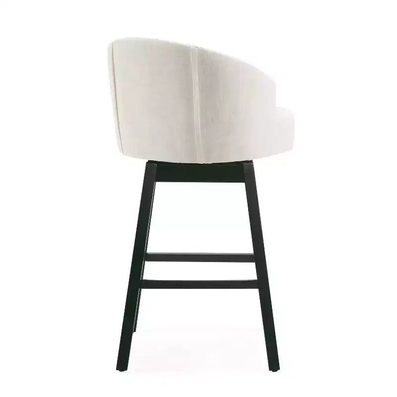 GDFStudio Combes Sgabelli da bar girevoli imbottiti da 84 cm (set da 2)