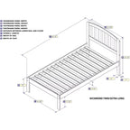 Letto a piattaforma - Design elegante e arcuato e doghe robuste per la camera da letto