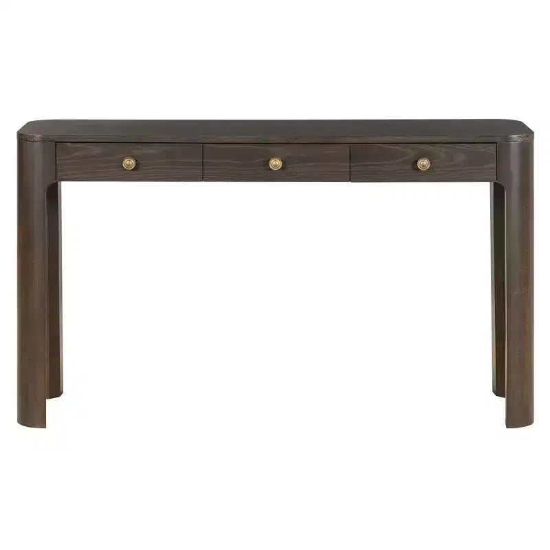 Console Polibi con bordi curvi e 3 cassetti nascosti