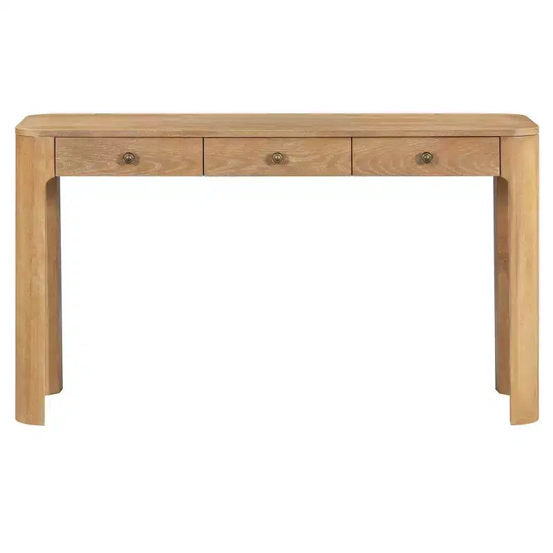 Console Polibi con bordi curvi e 3 cassetti nascosti