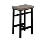 Set da 5 pezzi tavolo da altezza bancone in legno Royal Hampton in marrone naturale e nero