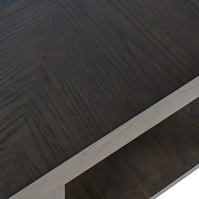 Jofran, Tavolino quadrato contemporaneo moderno Laurel Creek da 24 pollici con ripiano aperto
