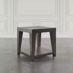 Jofran, Tavolino quadrato contemporaneo moderno Laurel Creek da 24 pollici con ripiano aperto