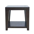 Jofran, Tavolino quadrato contemporaneo moderno Laurel Creek da 24 pollici con ripiano aperto