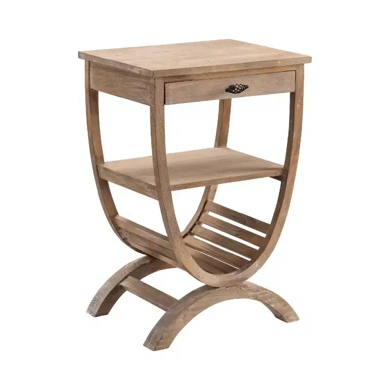 Crestview Collection Rectangle Brown Solid Wood Accent_End Table