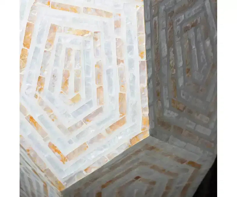 Tavolino esagonale in madreperla GDFStudio Deanna