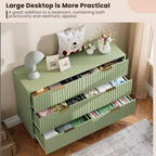 Credenza moderna con 6 cassetti profondi a coste e gambe in metallo, cassettiera organizer in legno, tavolino per camera da letto, soggiorno, corridoio, camera dei bambini