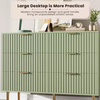 Credenza moderna con 6 cassetti profondi a coste e gambe in metallo, cassettiera organizer in legno, tavolino per camera da letto, soggiorno, corridoio, camera dei bambini