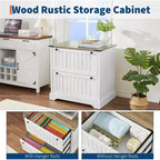 Comodini rustici con 2 cassetti, 30 armadietti portadocumenti rustici con cartelle sospese per documenti formato A4/lettera/legale, per ufficio domestico