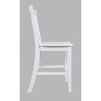 Jofran, sgabello da bar con schienale a X in legno spazzolato Coastal Tides (set da 2)