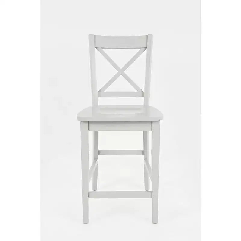 Jofran, Simplicity Solid Wood Classic X-Back Counter Stool (Set of 2)