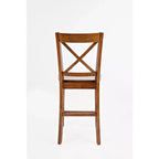 Jofran, Sgabelli da bancone classici X-Back in legno massello Simplicity (Set di 2)
