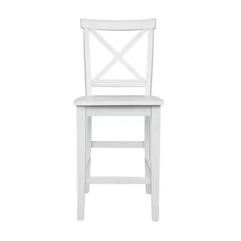 Jofran, Sgabelli da bancone classici X-Back in legno massello Simplicity (Set di 2)