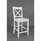 Jofran, Sgabelli da bancone classici X-Back in legno massello Simplicity (Set di 2)