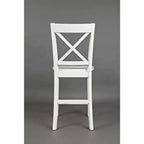 Jofran, Sgabelli da bancone classici X-Back in legno massello Simplicity (Set di 2)