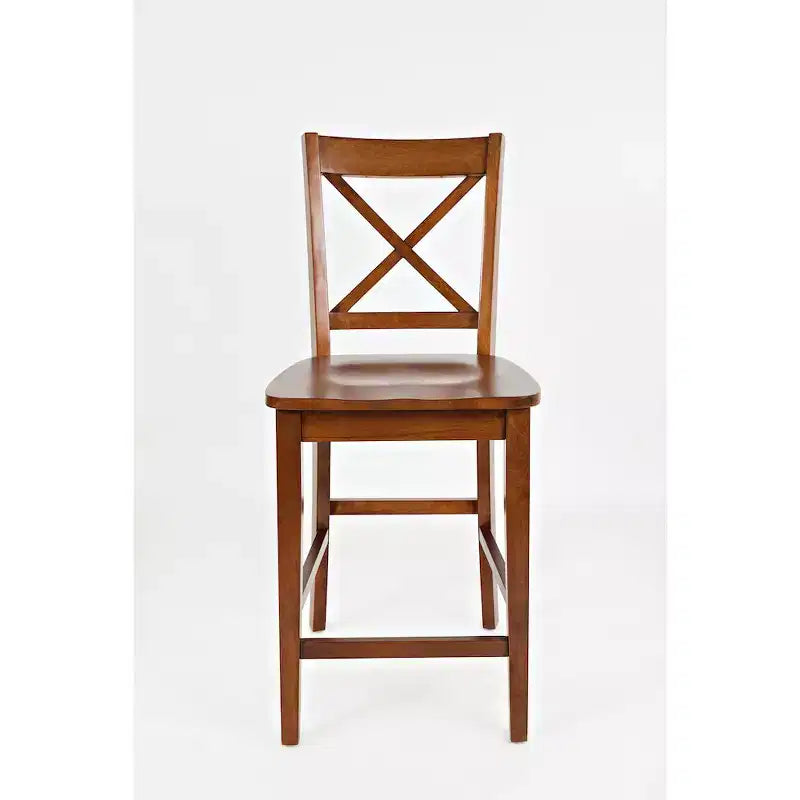 Jofran, Sgabelli da bancone classici X-Back in legno massello Simplicity (Set di 2)
