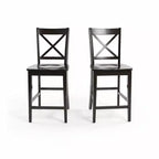 Jofran, Sgabelli da bancone classici X-Back in legno massello Simplicity (Set di 2)