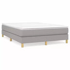 Struttura letto Grigio chiaro 100% tessuto poliestere, compensato, legno ingegnerizzato