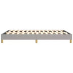 Struttura letto Grigio chiaro 100% tessuto poliestere, compensato, legno ingegnerizzato