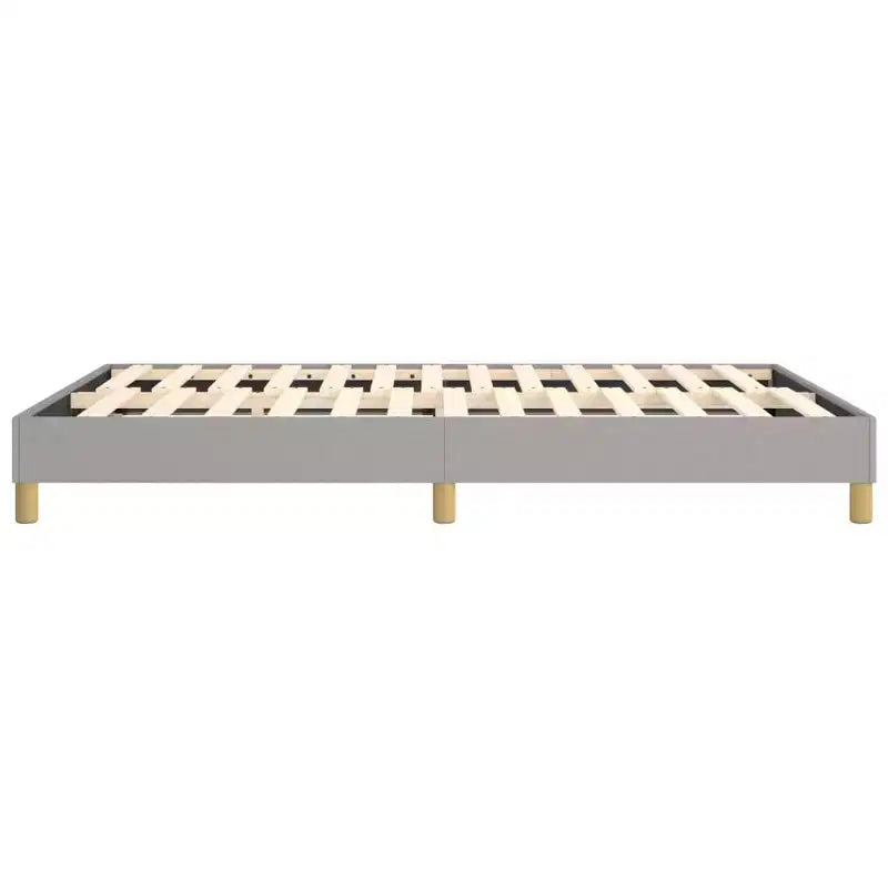 Struttura letto Grigio chiaro 100% tessuto poliestere, compensato, legno ingegnerizzato