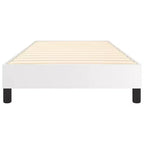 Base letto similpelle bianca, compensato, legno ingegnerizzato Twin XL
