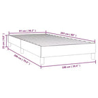 Base letto similpelle bianca, compensato, legno ingegnerizzato Twin XL
