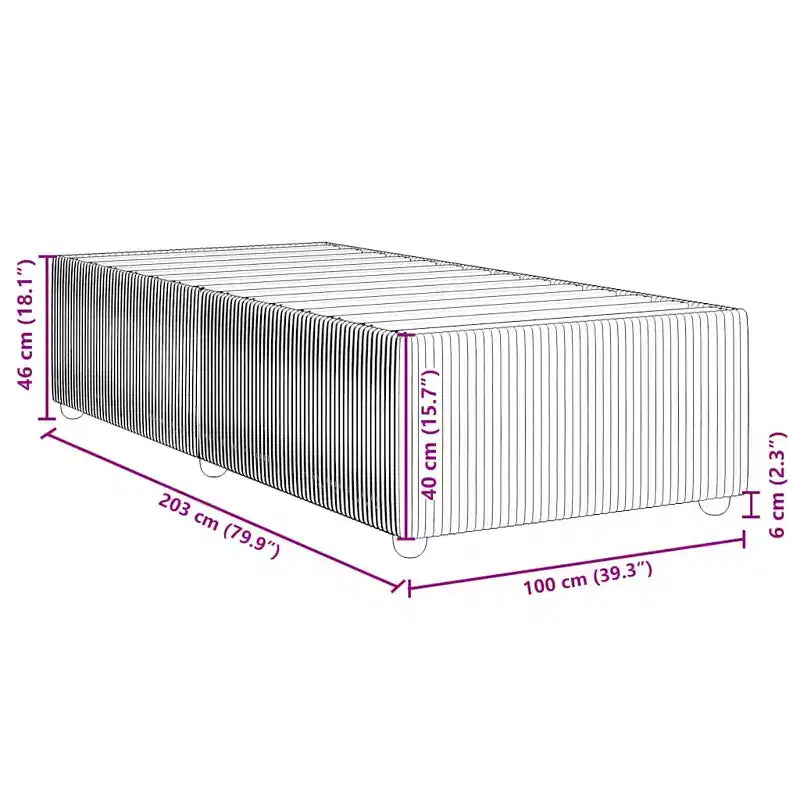 Struttura letto Grigio chiaro poliestere, compensato, legno ingegnerizzato Una piazza e mezza