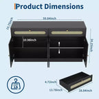 Mobile Credenza in Rattan da 60'' con 2 Cassetti e 4 Ante in Rattan, Madia con Ripiani Regolabili per Sala da Pranzo, Salotto e Ingresso