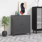 vidaXL Cassettiera Portadocumenti Credenza Cassettiera Mobile Contenitore per Ufficio Acciaio