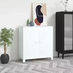 vidaXL Cassettiera Portadocumenti Credenza Cassettiera Mobile Contenitore per Ufficio Acciaio