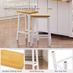 Set di 3 per isola da cucina, carrello mobile con 2 sgabelli da bar, tavolo con 3 cassetti, ante a ribalta a 2 ante, presa di corrente per sala da pranzo