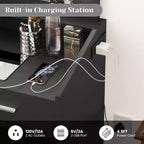 Toeletta con specchio e luci per camera da letto, tavolo da trucco con 2 cassetti, 3 modalità di illuminazione e LED dimmerabili, Toeletta con specchio e luci per camera da letto