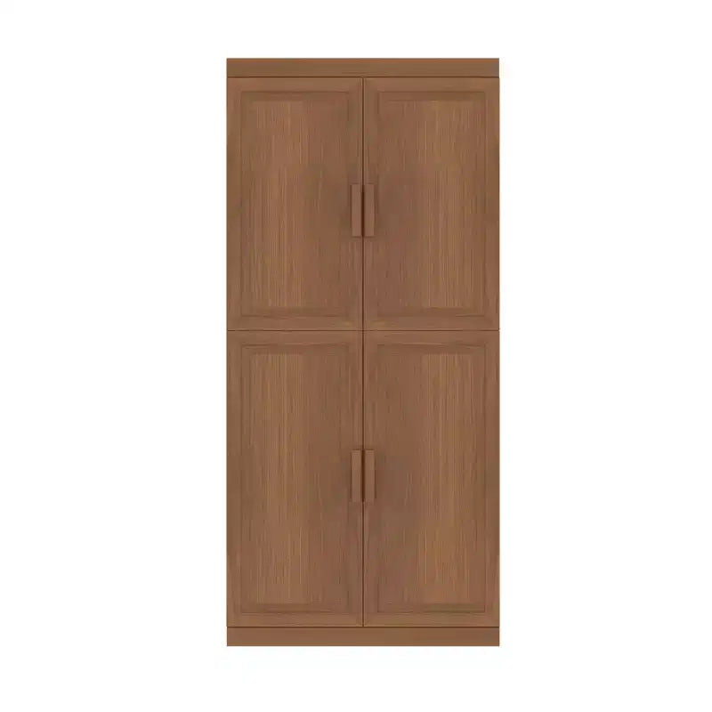 MAYEERTY Armadietti portaoggetti multiuso moderni a 4 ante, efficiente contenitore per soggiorno, sala da pranzo, camera da letto, beige, 2 pezzi