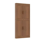 MAYEERTY Armadietti portaoggetti multiuso moderni a 4 ante, efficiente contenitore per soggiorno, sala da pranzo, camera da letto, beige, 2 pezzi