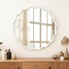 Specchio decorativo rotondo ondulato GDFStudio Nivelle
