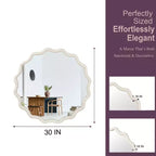 Specchio decorativo rotondo ondulato GDFStudio Nivelle