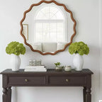 Specchio decorativo rotondo ondulato GDFStudio Nivelle