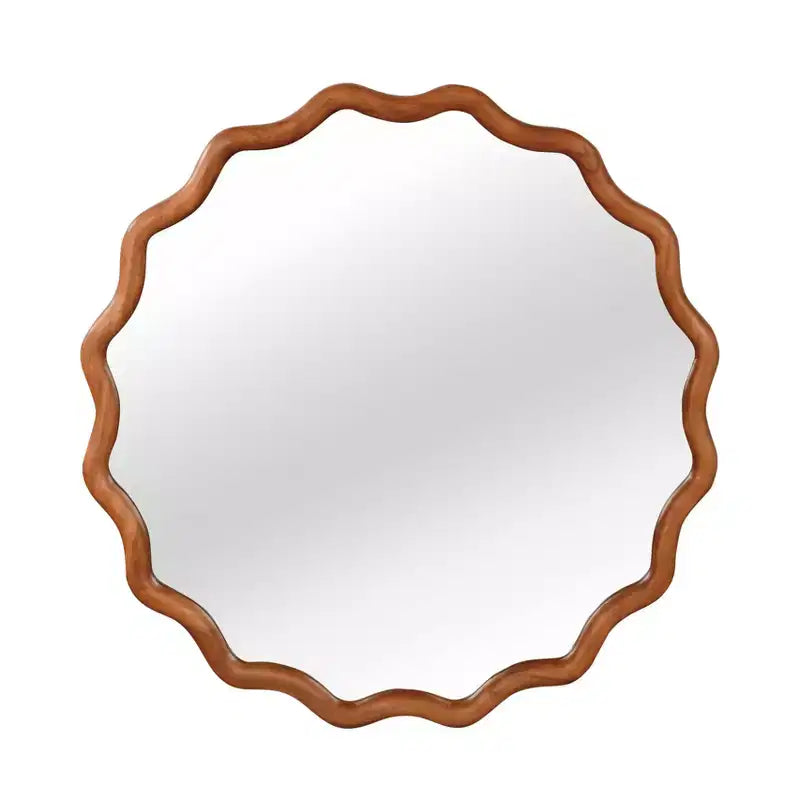 Specchio decorativo rotondo ondulato GDFStudio Nivelle