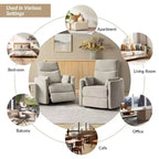 Poltrona reclinabile girevole elettrica Fermin|ARTFUL LIVING DESIGNS